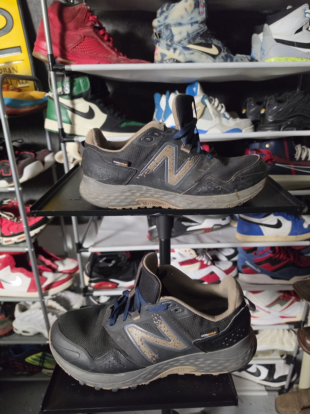 🔥 New Balance 410v8 Men's Size 11 Black and Brown Trail Sneakers